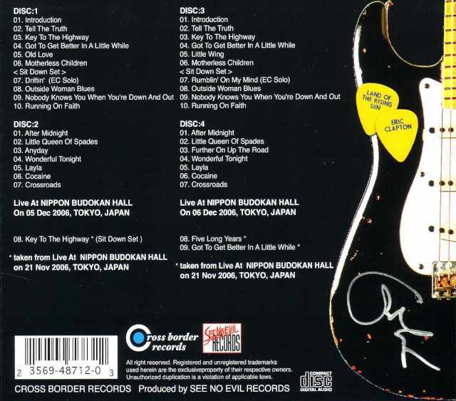 Eric Clapton エリック・クラプトン/Tokyo,Japan 2006