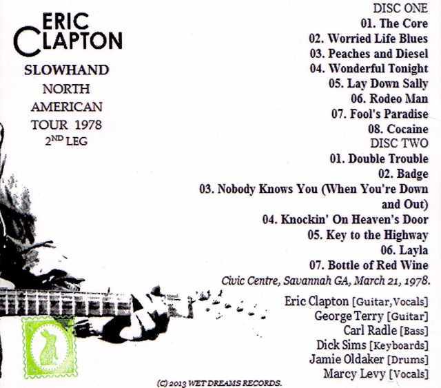 Eric Clapton エリック・クラプトン/Georgia,USA 1978
