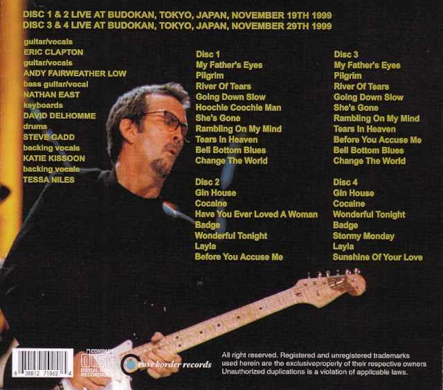 エリッククラプトン コンプリートクロニクル　Eric Clapton Eric Clapton エリック・クラプトン/Tokyo,Japan 4.24.2025 Complete
