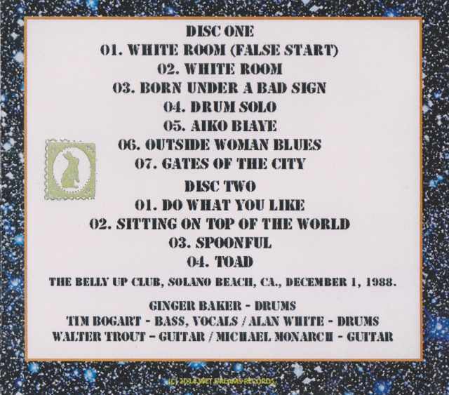 Ginger Baker Band ジンジャー・ベイカー/California,USA 1988