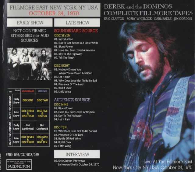 洋楽 DEREK & THE DOMINOS / THE FINAL ACT/ '70 Derek and the Dominos デレク・アンド・ザ・ドミノス/10.24