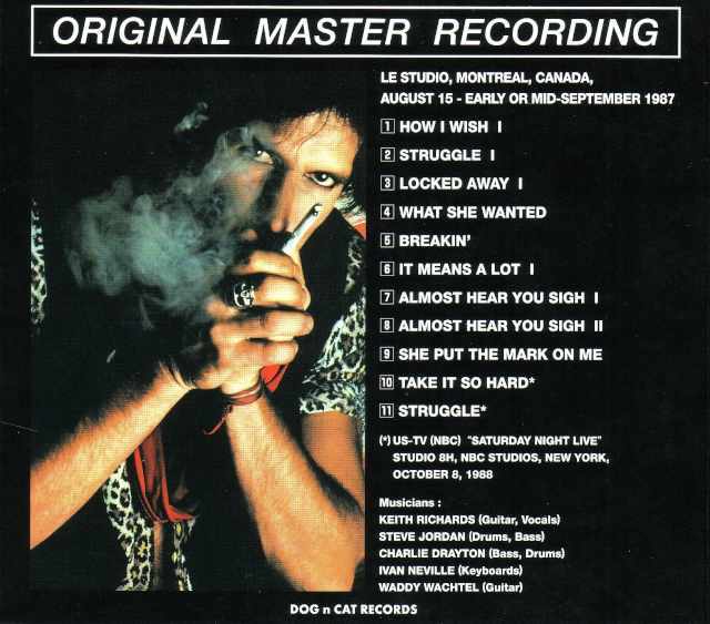 キース リチャーズ　 Keith Richards キース・リチャード/Canada 1987 & more
