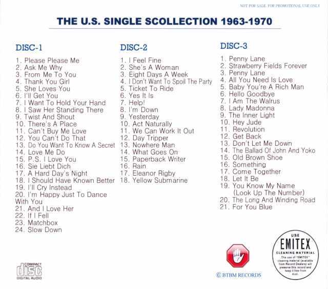 Beatles ビートルズ/The U.S. Singles Collection