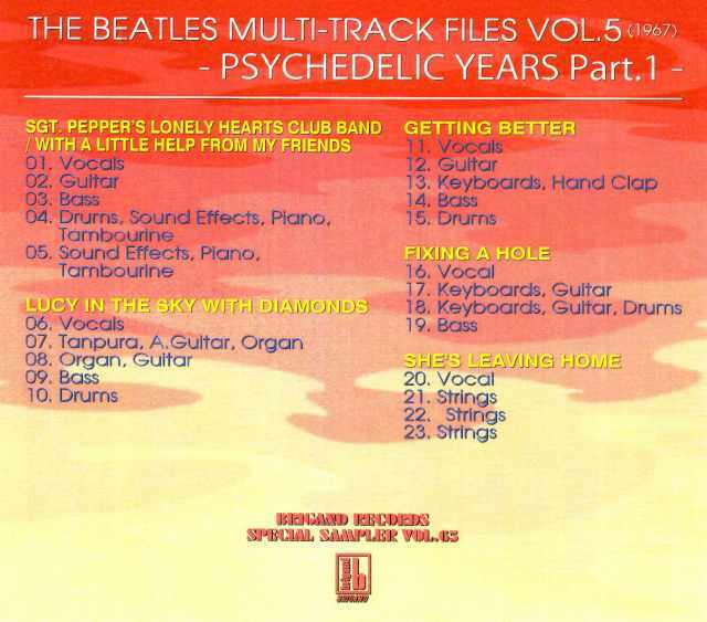 Beatles ビートルズ/Multi Track Files 1967 Vol.1