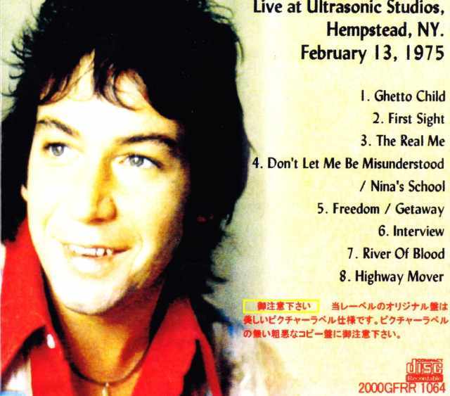 Eric Burdon エリック・バードン/New York,USA 1975