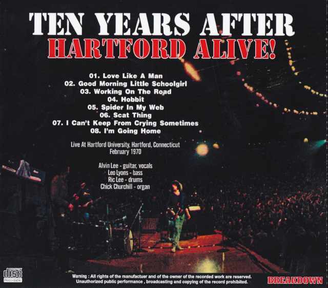 Ten Years After テン・イヤーズ・アフター/CT,USA 1970