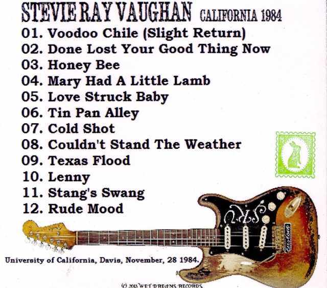 Stevie Ray Vaughan スティーヴィー・レイ・ヴォーン/California,USA 1984