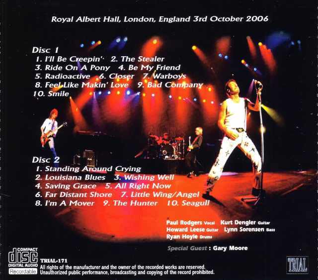 Paul Rodgers ポール・ロジャース/London,UK 2006