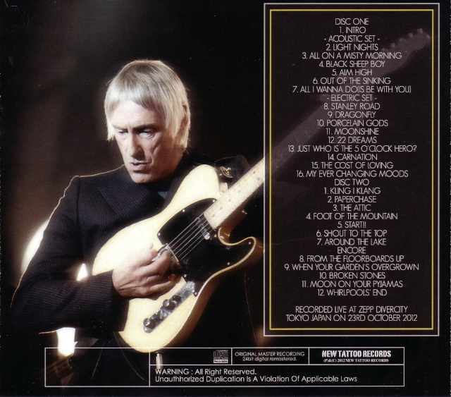 Paul Weller ポール・ウェラー/Tokyo,Japan 10.23.2012