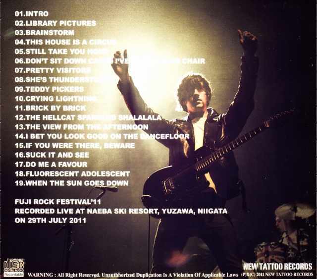 Arctic Monkeys アークティック・モンキーズ/Niigata,Japan 2011