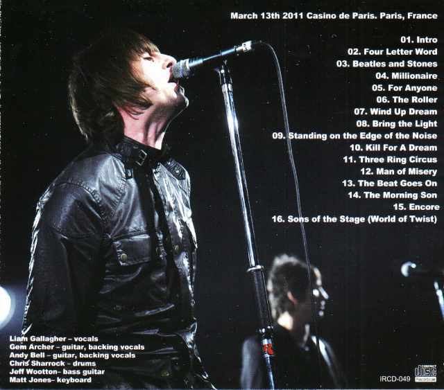 Beady Eye ビーディ・アイ/France 2011