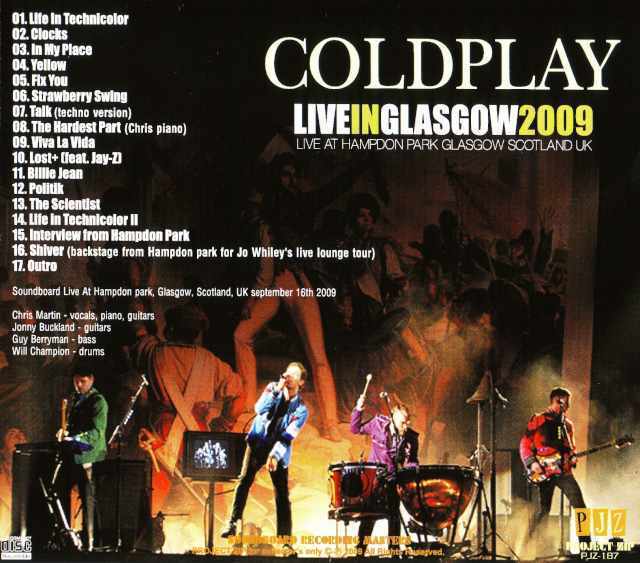 Coldplay コールドプレイ/Scotland,UK 2009