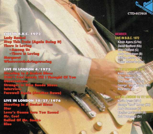 Kevin Ayers ケヴィン・エアーズ/London,UK 1972-1976