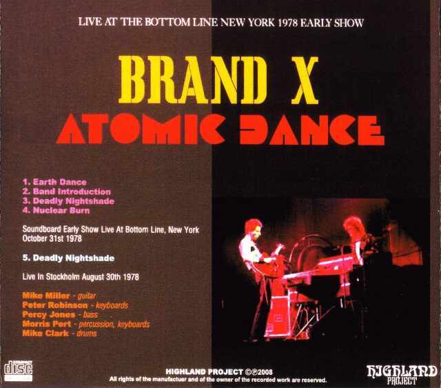 BRAND X ブランドX タイム・ライン　帯付　国内盤 Brand X ブランド・X/New York,USA 1978