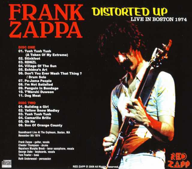 Frank Zappa フランク・ザッパ/Massachusetts,USA 1974
