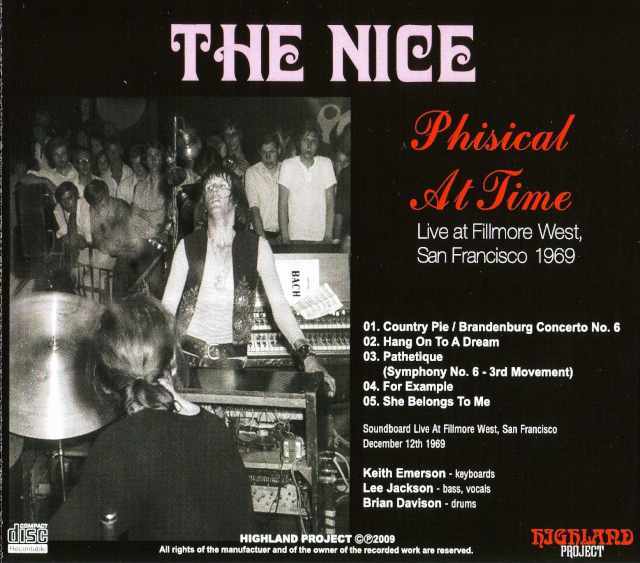 The Nice,Keith Emerson ナイス,キース・エマーソン,/USA 1969