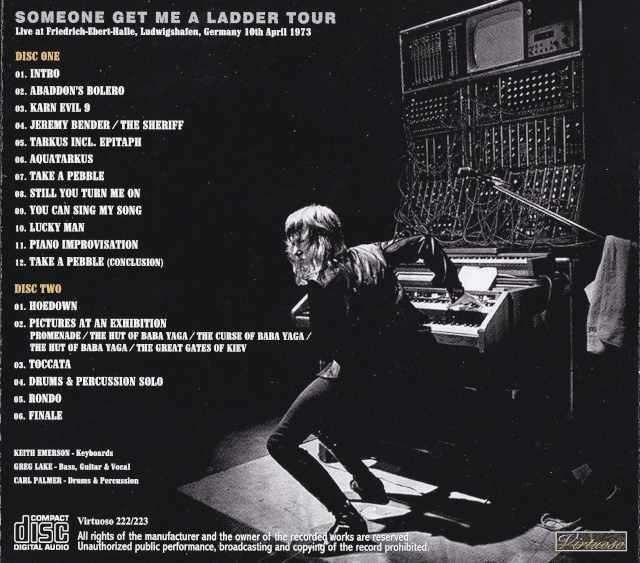 EL & P Emerson,Lake and Palmer/Germany 4.10.1973 Master Reel