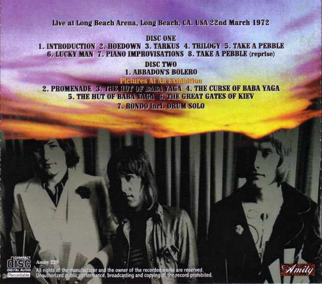 Emerson,Lake & Palmer エマーソン・レイク・アンド・パーマー