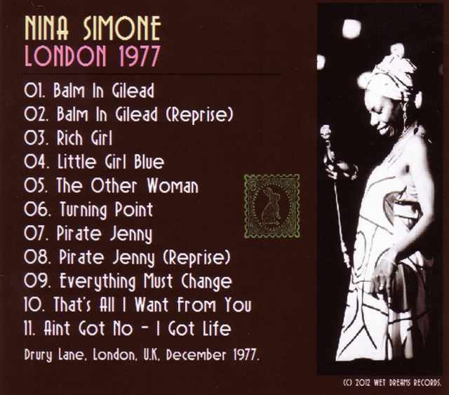 Nina Simone ニーナ・シモン/London,UK 1977