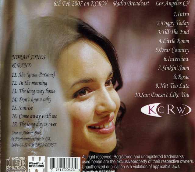 Norah Jones ノラ・ジョーンズ/KCRW Studio 2007 & More