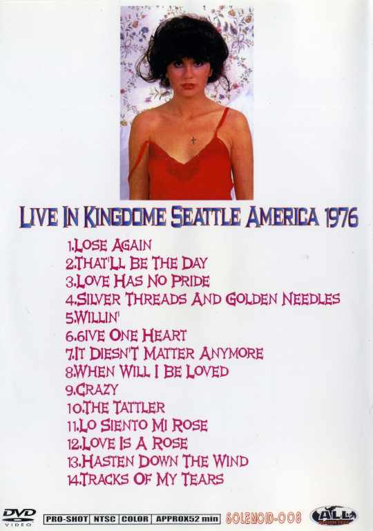 Linda Ronstadt リンダ・ロンシュタット/Live In Seattle 1976