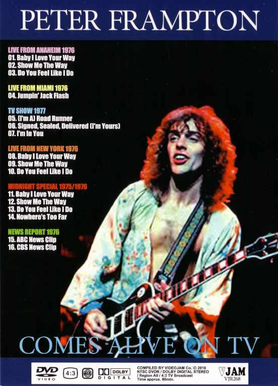 Peter Frampton ピーター・フランプトン/TV Live Collection 1975-1977