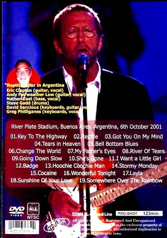 Eric Clapton エリック・クラプトン/Argentina 2001