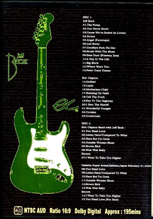 Eric Clapton,Jeff Beck ジェフ・ベック/Saitama,Japan 2.22.2009