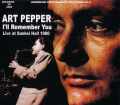 Art Pepper アート・ペッパー/Osaka,Japan 1980
