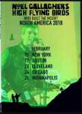 Noel Gallagher’s High Flying Birds ノエル・ギャラガー/2018 US Tour 9th-23th Feb