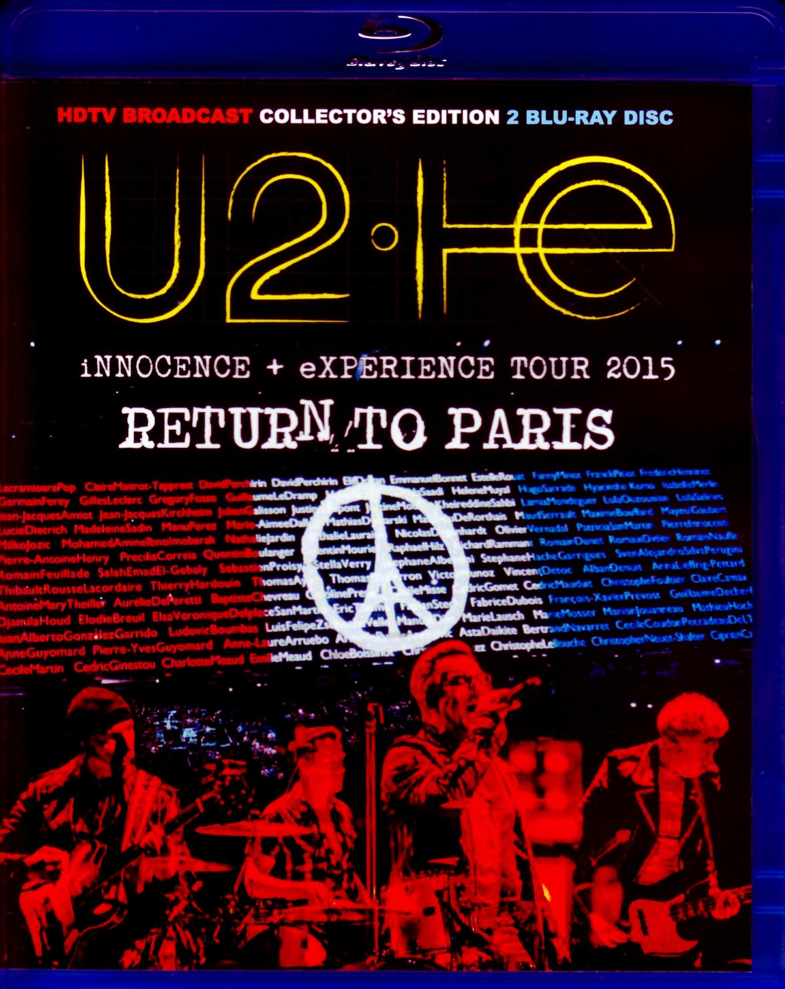 U2 ユーツー/France 12.6 & 7.2015 Blu-Ray Version