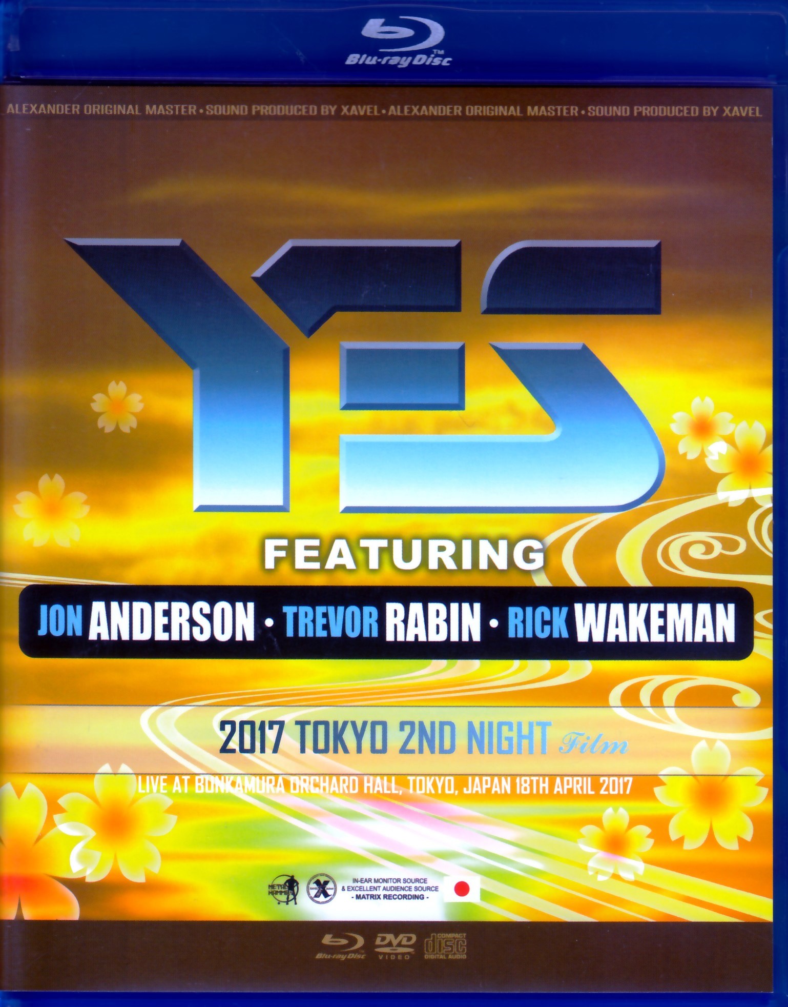 Yes Jon Anderson,Trevor Rabin,Rick Wakeman イエス/Tokyo,Japan 4.18.2017 & 3Days SC S & V