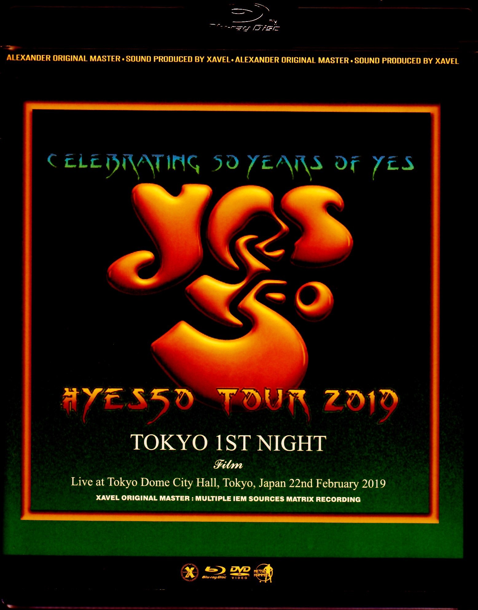 Yes イエス/Tokyo,Japan 2.22.2019 Blu-Ray & DVD Ver.