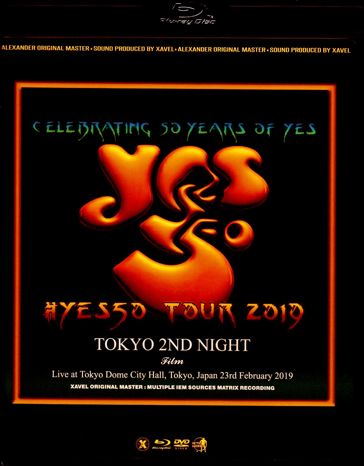 Yes イエス/Tokyo,Japan 2.23.2019 Blu-Ray & DVD Ver.