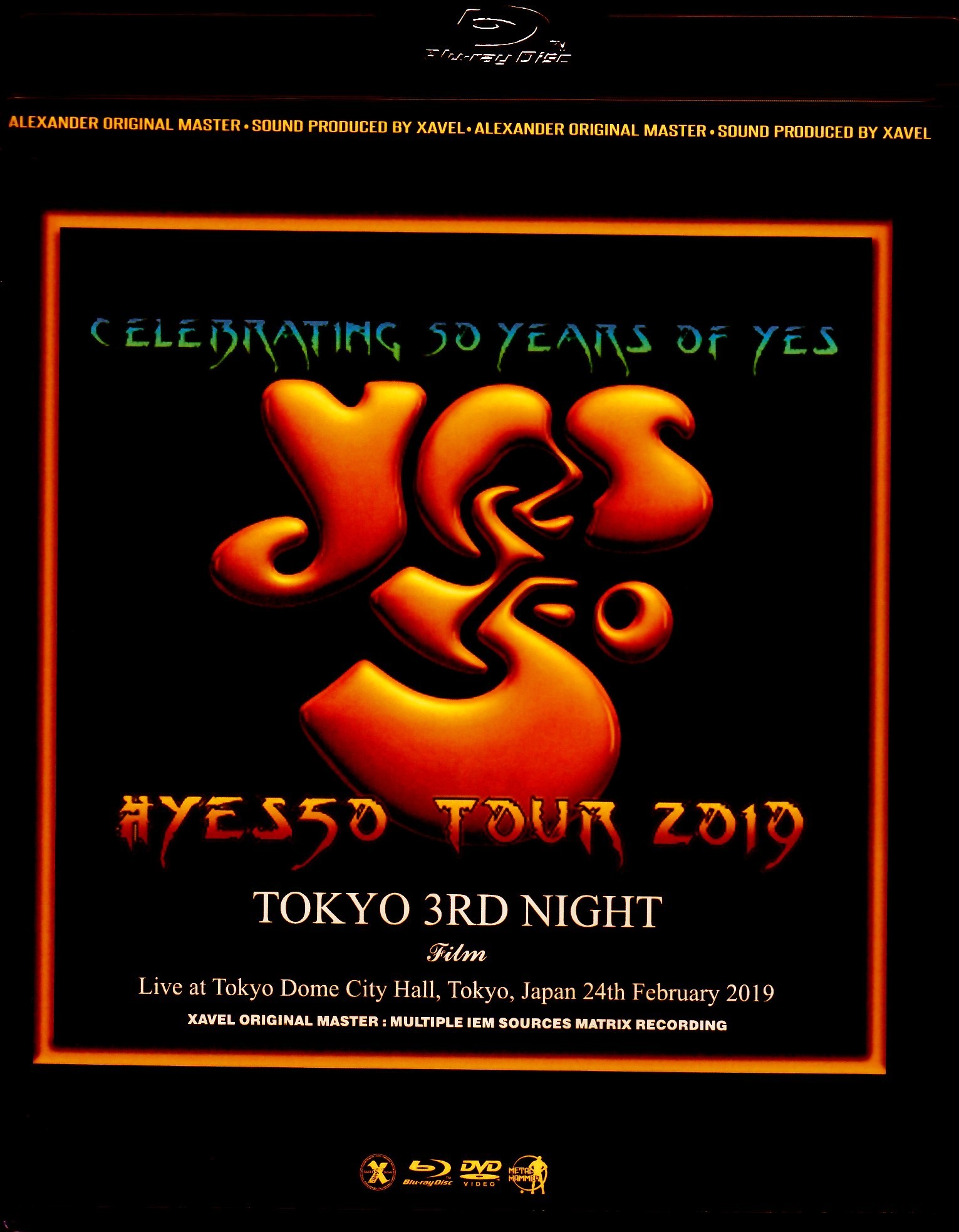Yes イエス/Tokyo,Japan 2.24.2019 Blu-Ray & DVD Ver.