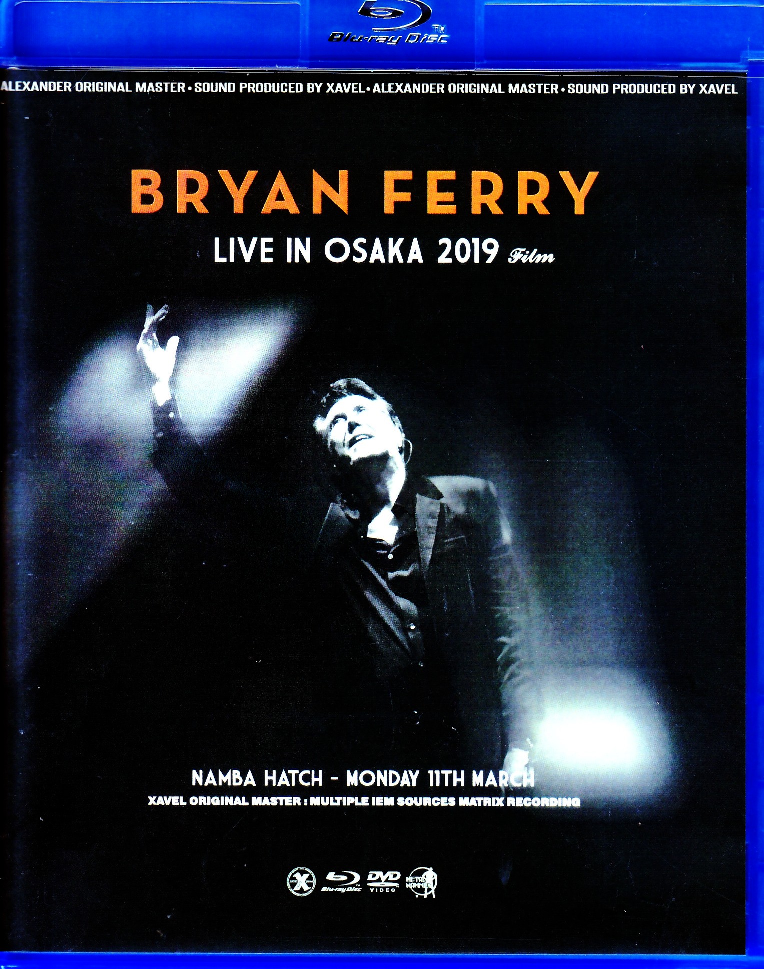 Bryan Ferry ブライアン・フェリー/Osaka,Japan 2019 Blu-Ray・DVD IEM Matrix Ver.