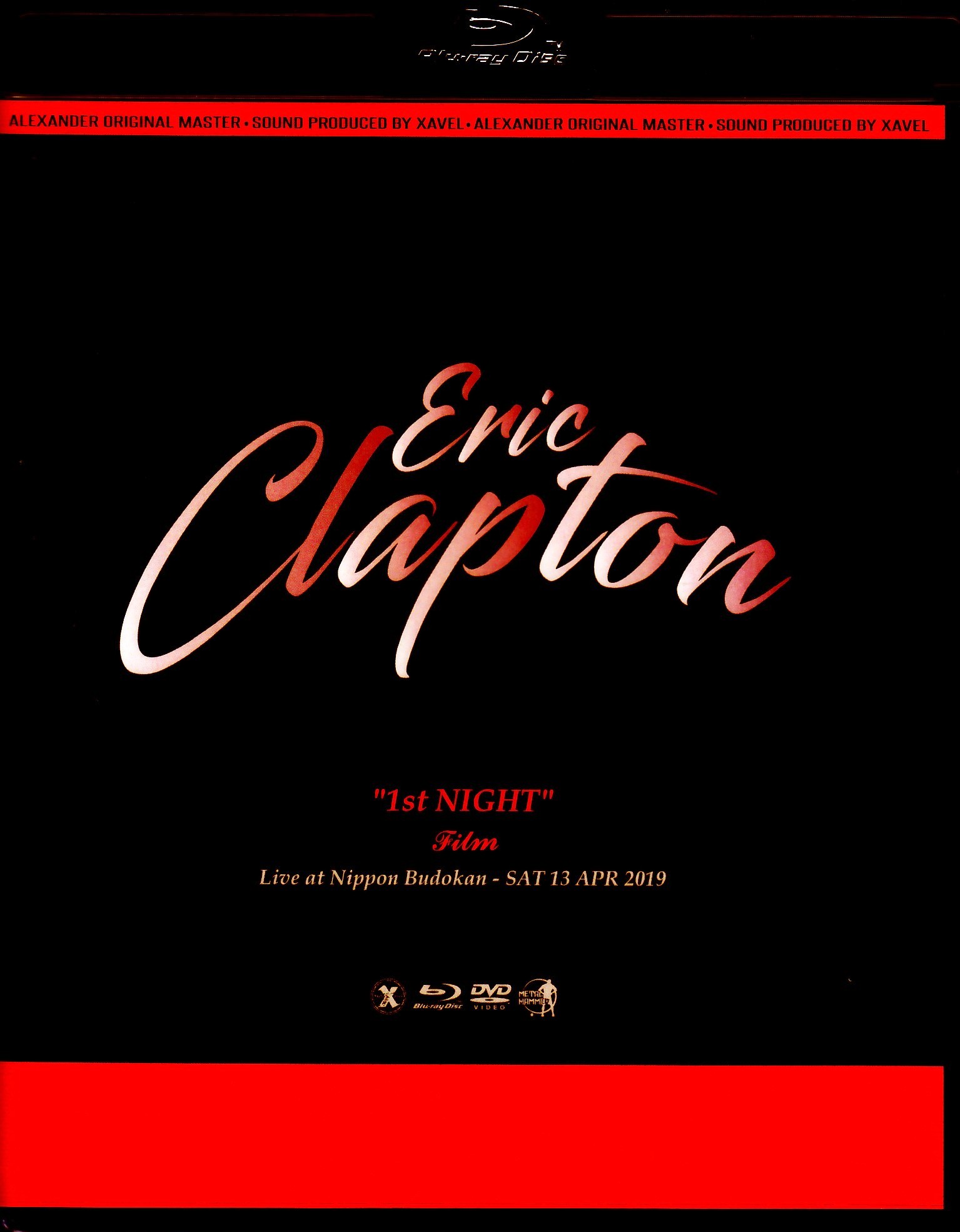 Eric Clapton エリック・クラプトン/Tokyo,Japan 4.13.2019 Blu-Ray & DVD Ver