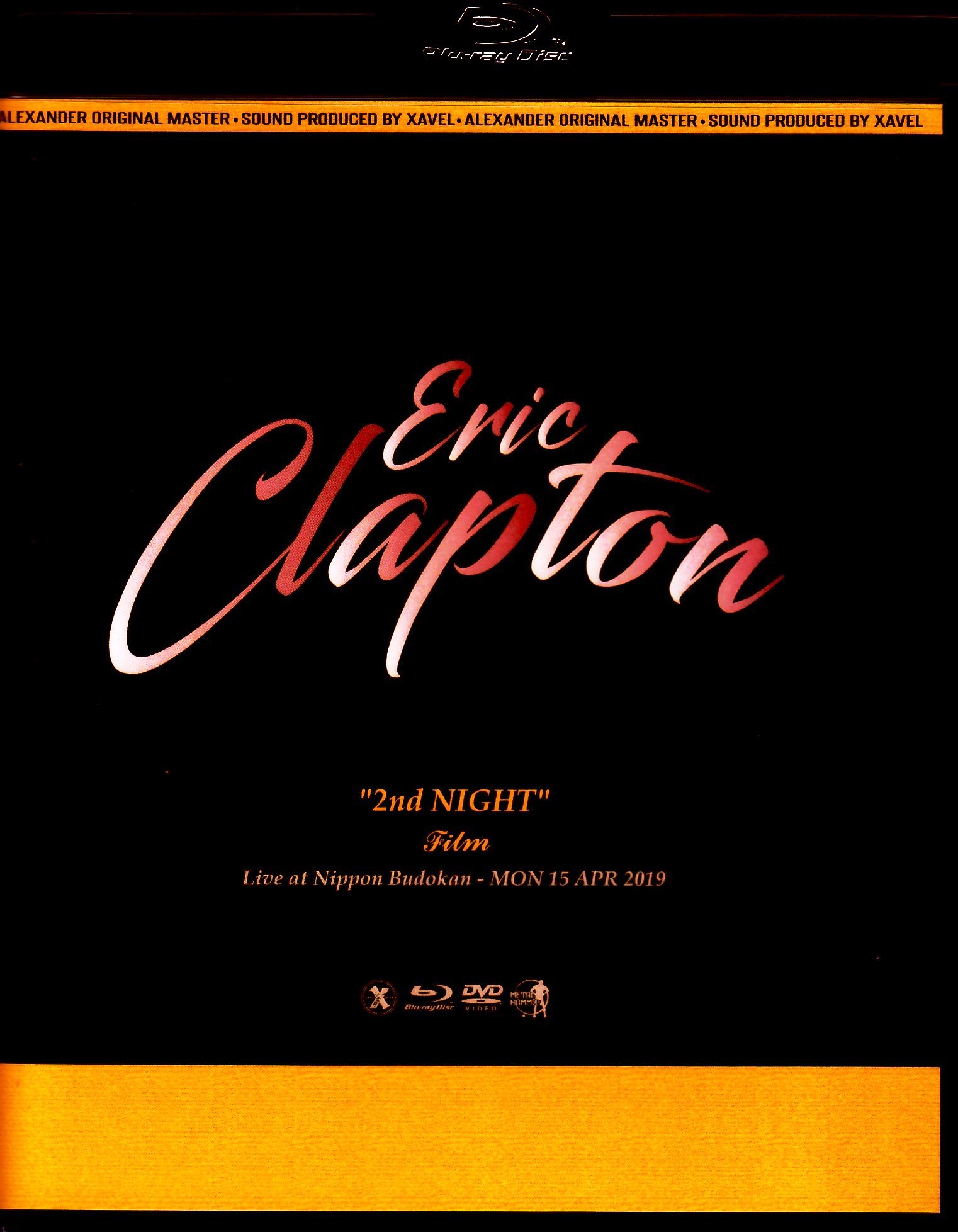 Eric Clapton エリック・クラプトン/Tokyo,Japan 4.15.2019 Blu-Ray & DVD Ver