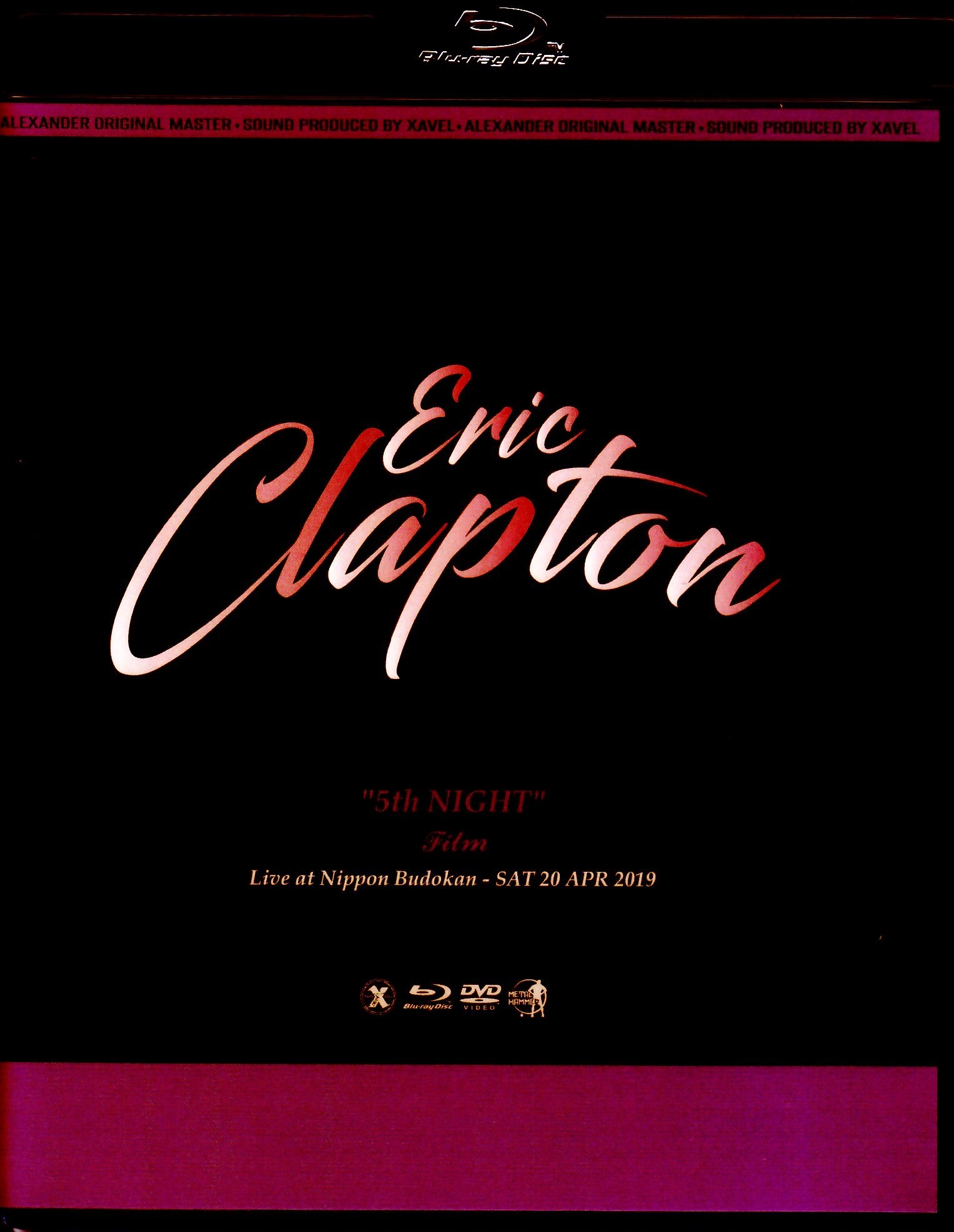 Eric Clapton エリック・クラプトン/Tokyo,Japan 4.20.2019 Blu-Ray & DVD Ver