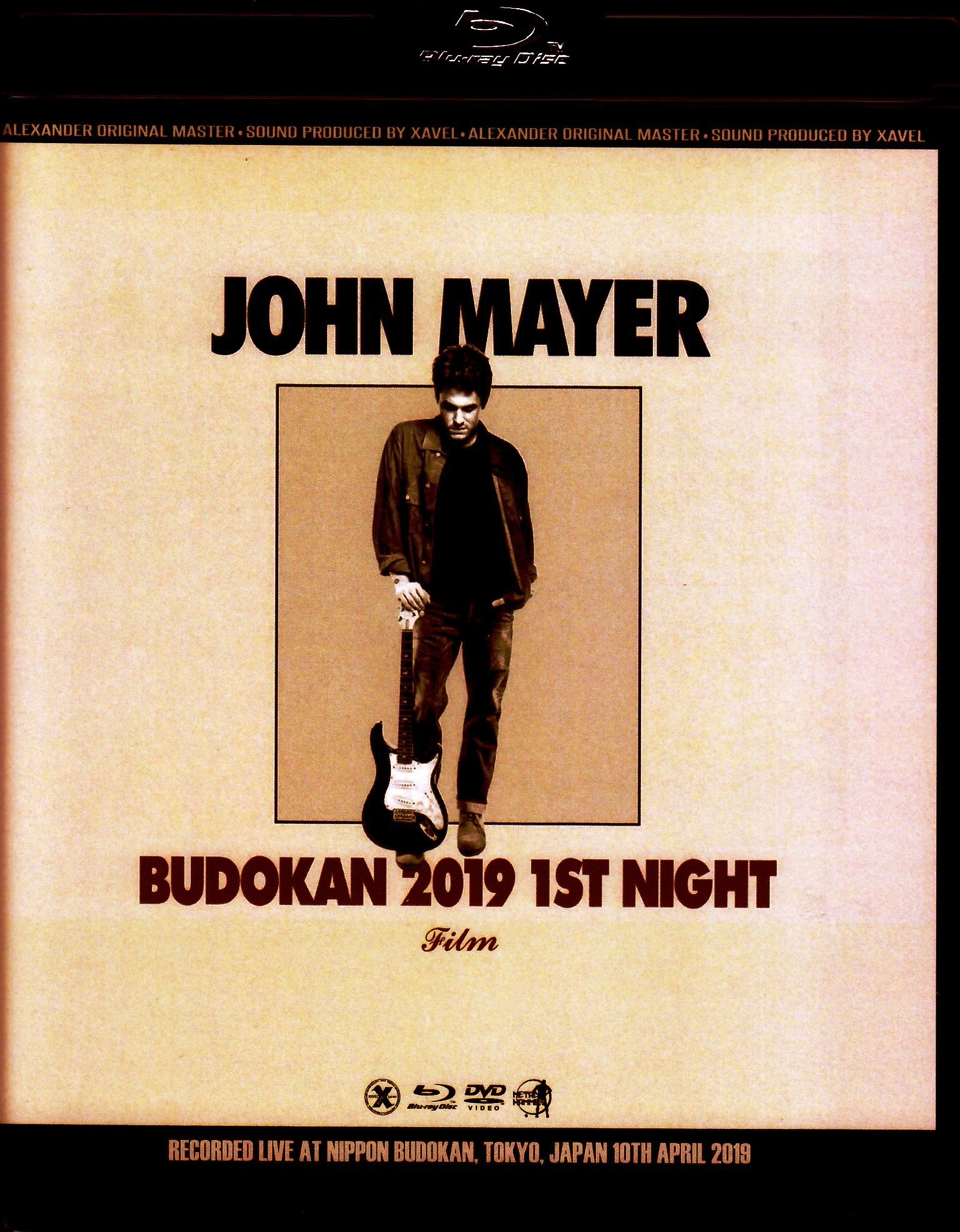 John Mayer ジョン・メイヤー/Tokyo,Japan 4.10.2019 Blu-Ray & DVD Ver.