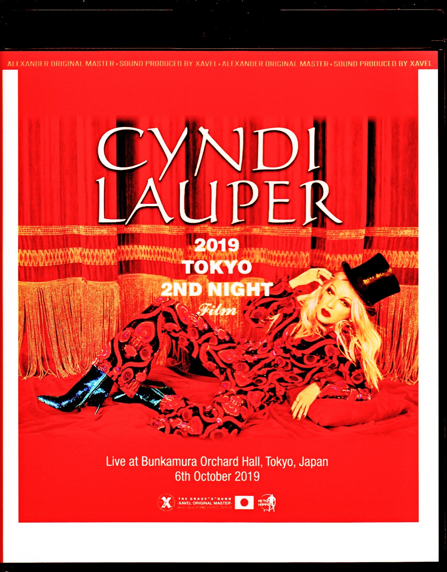 Cyndi Lauper シンディ・ローパー/Tokyo,Japam 10.6,2019 Blu-Ray & DVD Ver.