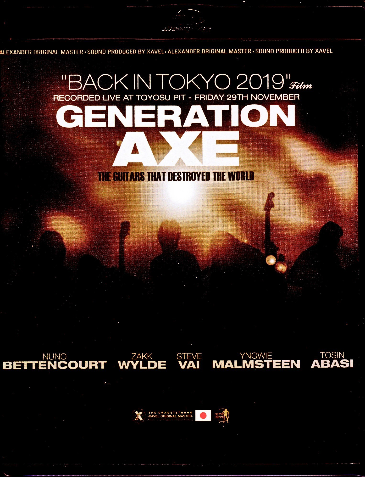 Generation Axe ジェネレーション・アックス/Tokyo,Japan 2019 Blu-Ray + DVD Ver