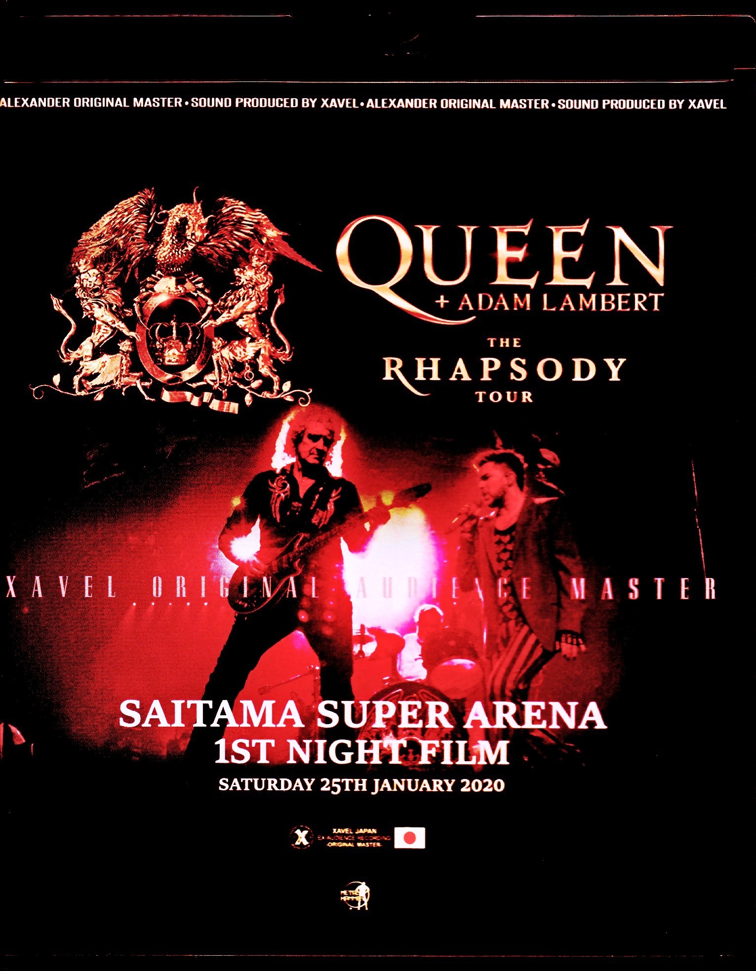 Queen,Adam Lambert クィーン アダム・ランバート/Saitama,Japan 1.25.2020 Blu-Ray・DVD IEM Matrix Version