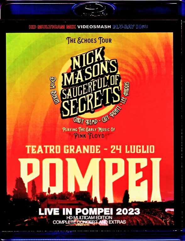 Nick Mason's Saugerful of Secrets ニック・メイスン/Italy 2023 Complete & more Blu-Ray Version