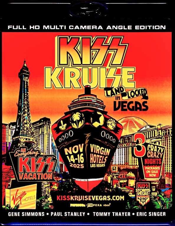 Kiss キッス/NV,USA 2025 2Days Complete Multi-Cam Edition Blu-Ray Version