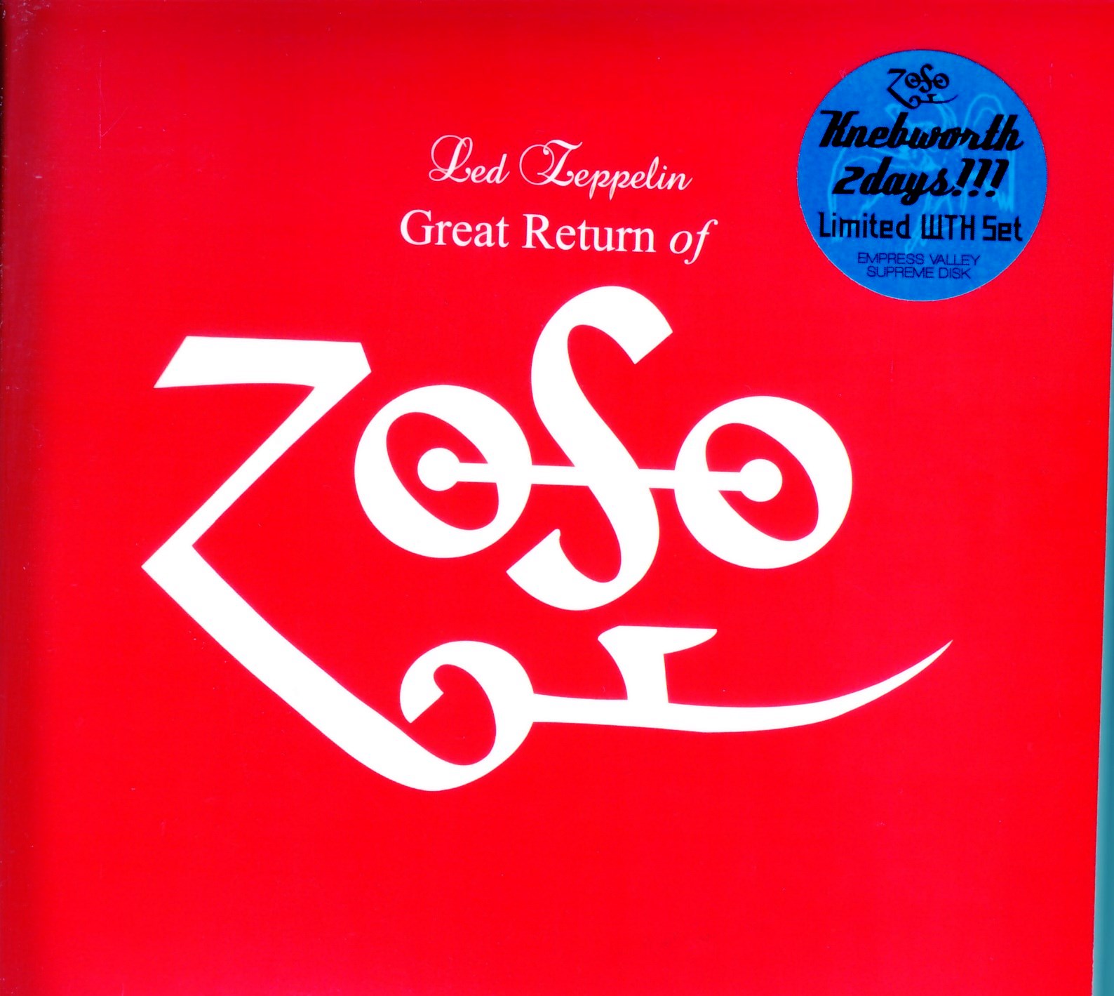 Led Zeppelin レッド・ツェッペリン/UK 1979 2Days Complete