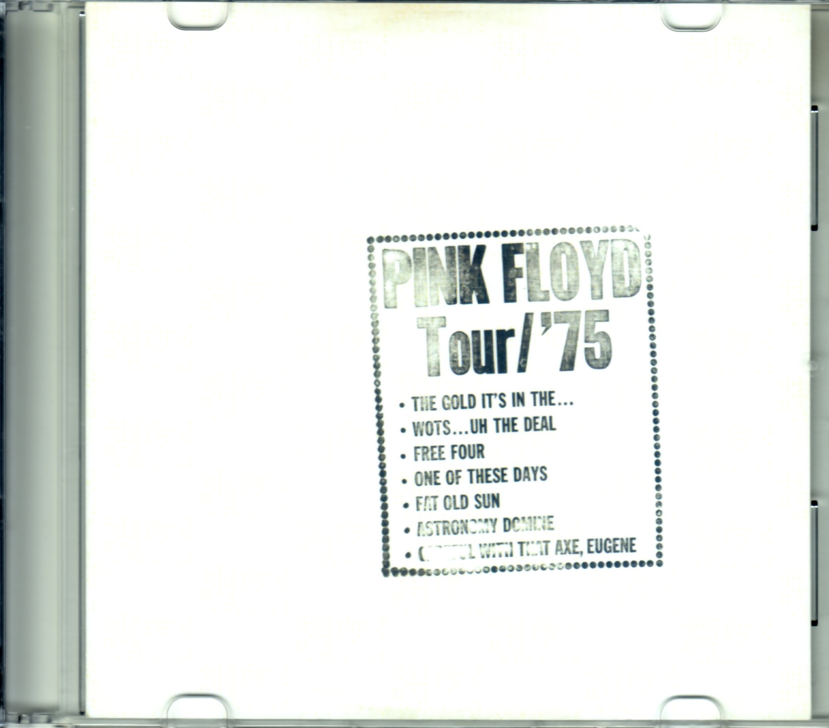 Pink Floyd ピンク・フロイド/Tour ’75 US Promo LP