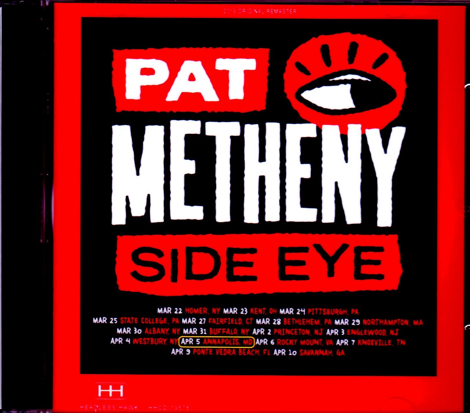 Pat Metheny Side Eye パット・メセニー/MD,USA 2019