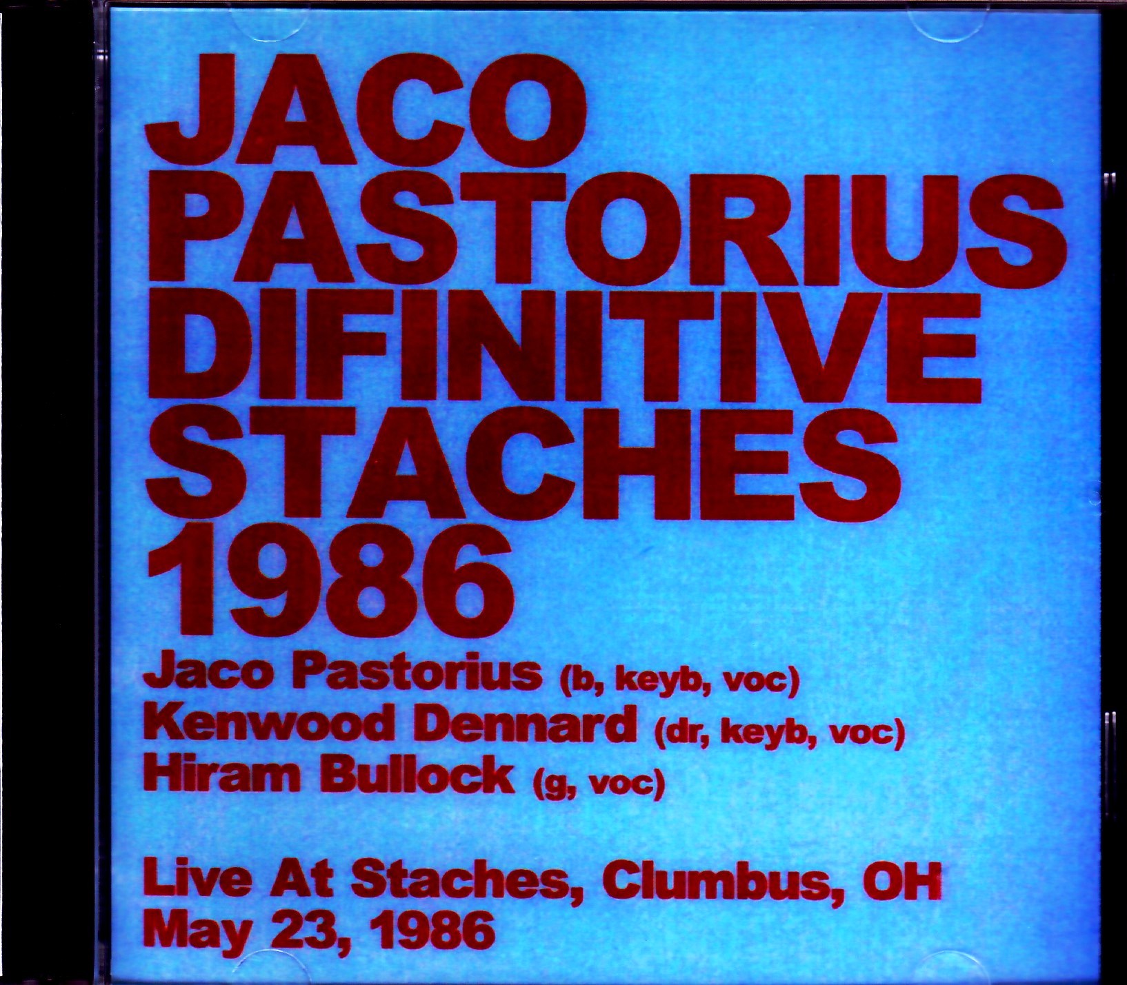 Jaco Pastorius ジャコ・パストリアス/OH,USA 1986