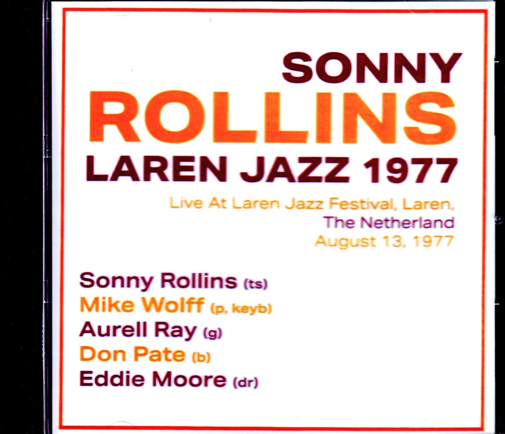 Sonny Rollins ソニー・ロリンズ/Netherlands 1977